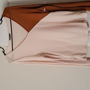 SHEIN Tan & Brown Honeycomb Sweater